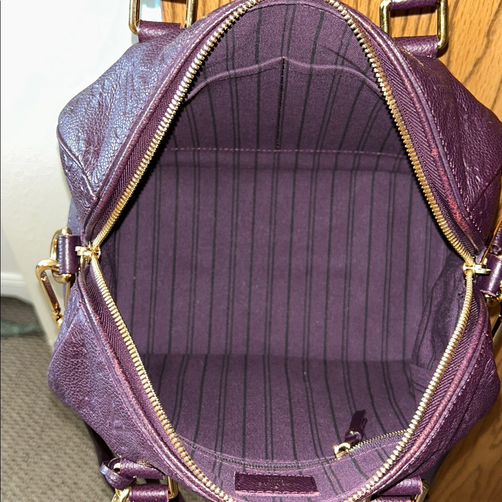 Louis Vuitton empreinte 25 bandouliere speedy crossbody strap, lock & keys - Picture 15 of 16